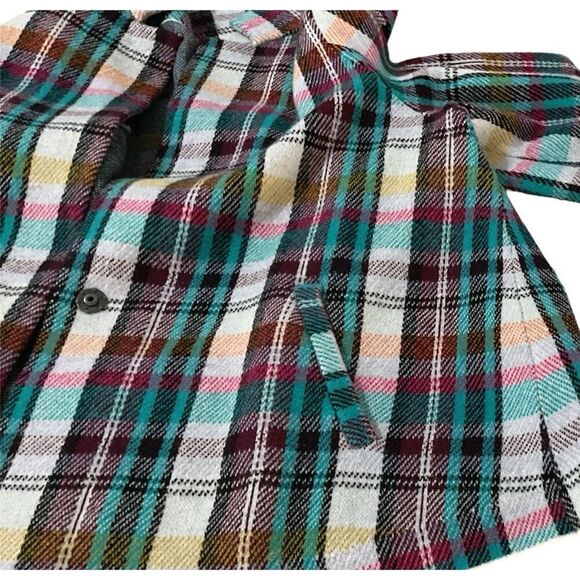 Anthropologie Plaid Jacket/Blazer with Bell Sleeves 2X  NWOT - Picture 4 of 6